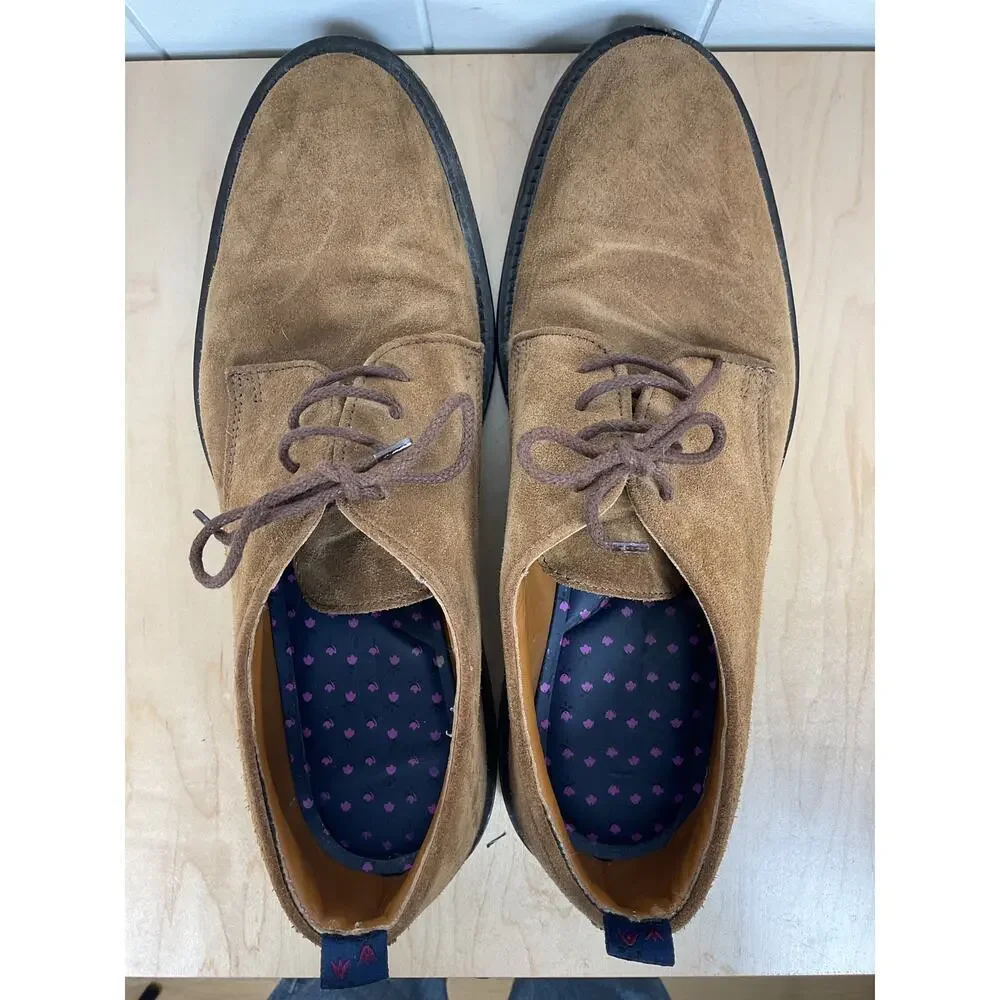 Bonobos Dalton Derby Brown Suede‎ Lace Up Men display picture 2
